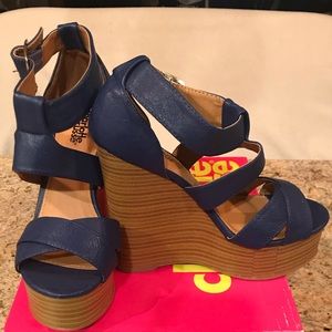 Charlotte Russe - Navy Wedge